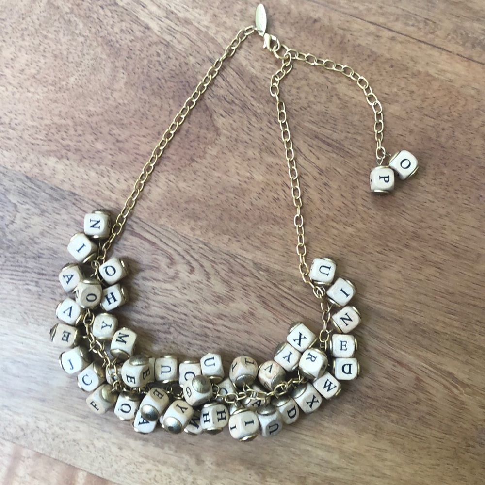 Lenora Dame alphabet necklace